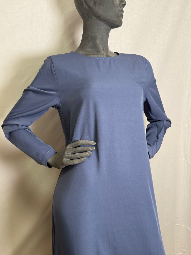 LINA abaya mekko musliminaisille – sininen väri, peittävä ja ajaton hijab-asu, suomalainen verkkokauppa