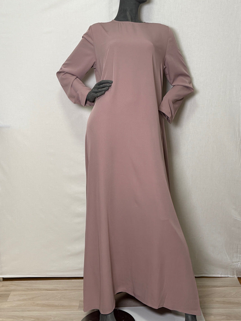 LINA abaya mekko musliminaisille – taupe väri, peittävä hijab-asu arkeen ja juhlaan, suomalainen verkkokauppa