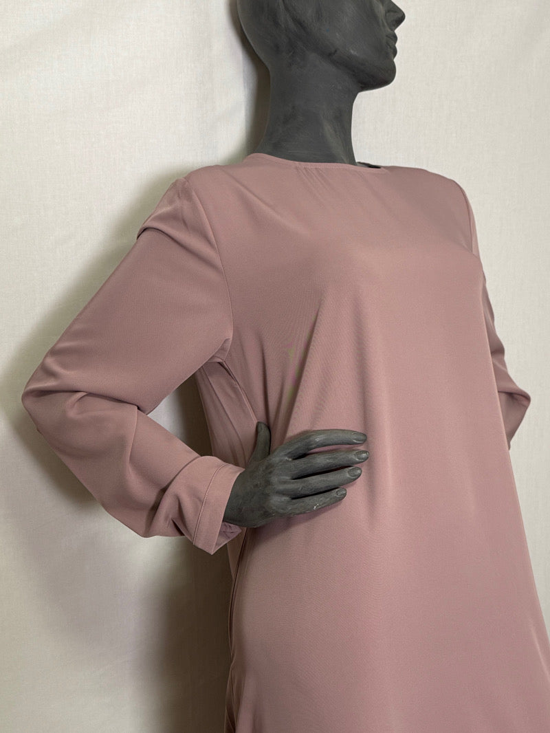 LINA abaya mekko musliminaisille – taupe väri, peittävä hijab-asu arkeen ja juhlaan, suomalainen verkkokauppa