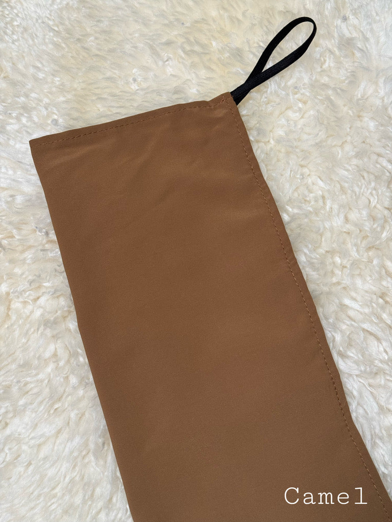 Puoli niqab camel medina silk -kankaasta, kevyt ja hengittävä, kuminauhakiinnitys, musliminaisille, suomalainen verkkokauppa