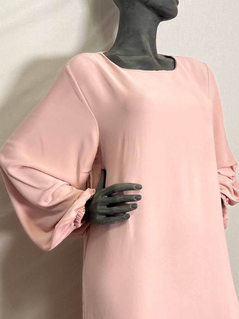 YUSRA abaya mekko musliminaisille – rose väri, kevyt ja peittävä hijab-asu arkeen ja juhlaan, suomalainen verkkokauppa